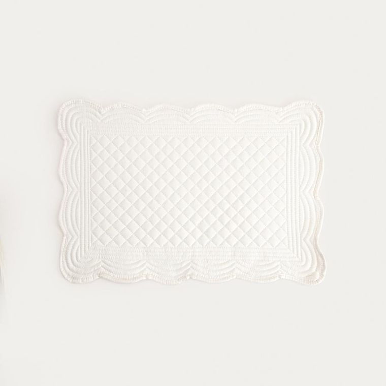 Homla, Vela, maty stołowe, ecru prostokątne z pikowaniem, 30-45 cm, 2 szt.