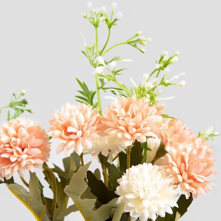 Homla, Verben, gałązka sztuczna, z kwiatkami różowa, 35 cm