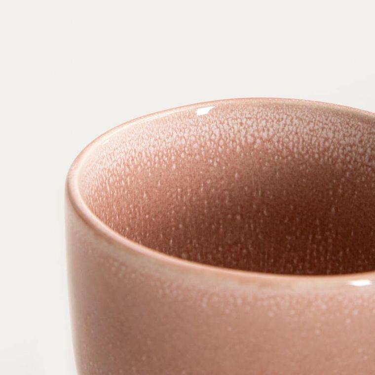 Homla, Viness, kubek, różowy ze złotym uchem, 0,4l