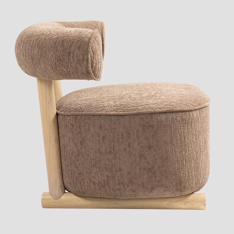 Homla, Vita, fotel, beżowy, 72-81-67 cm