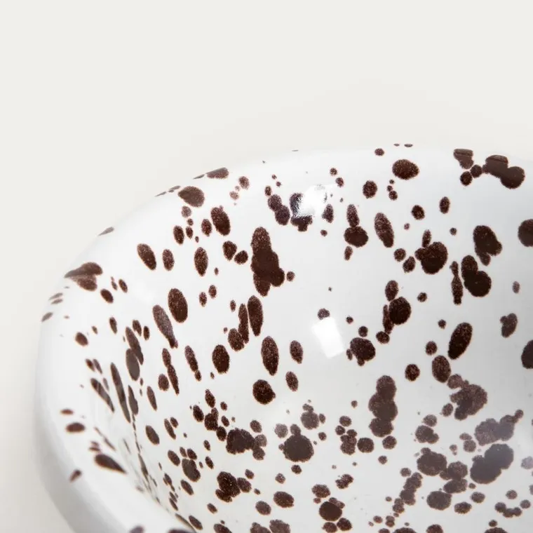 Homla, Wilora, miska, nakrapiana brązowa, 18-7 cm