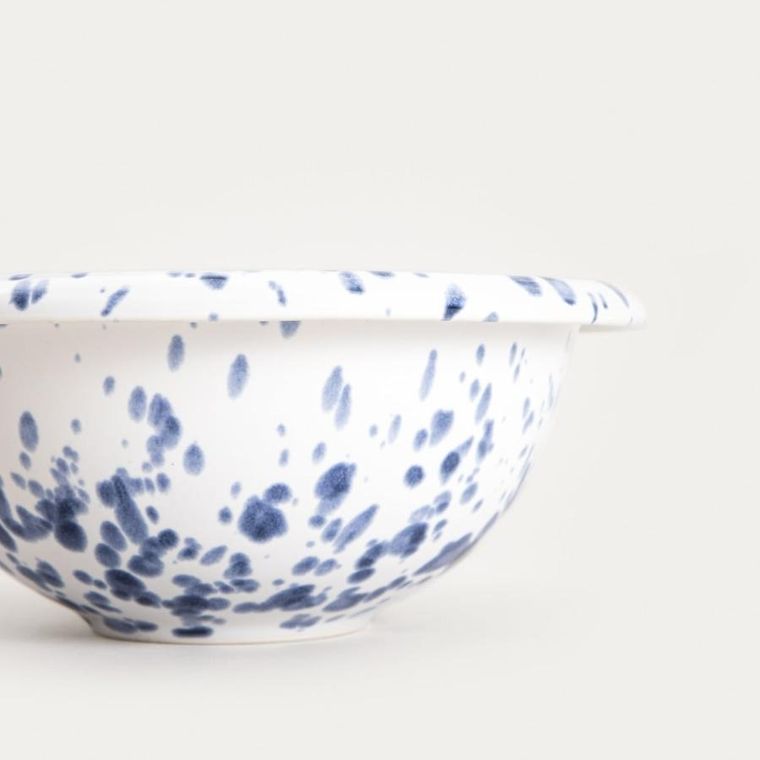 Homla, Wilora, miska, nakrapiana granatowa, 18-7 cm