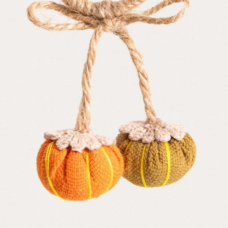 Homla, Zucca, zestaw pierścieni, na serwetki, z dyniami, 2 szt.