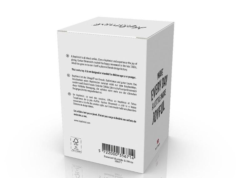 Hoptimist, Bumble, figurka, rozmiar S, Baseball, white, 35671