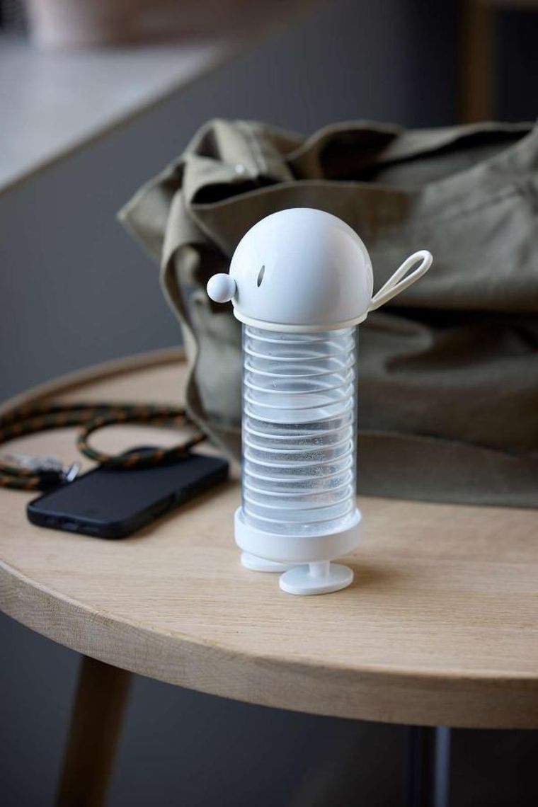 Hoptimist, butelka na wodę, biała, 400 ml