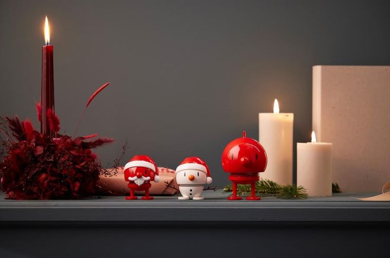 Hoptimist, figurka, Santa Claus S, czerwony