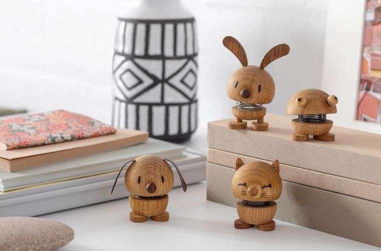 Hoptimist, Frog, figurka, oak, rozmiar S