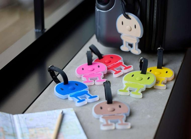 Hoptimist, Latte, zawieszka na bagaż, kremowa, 36413