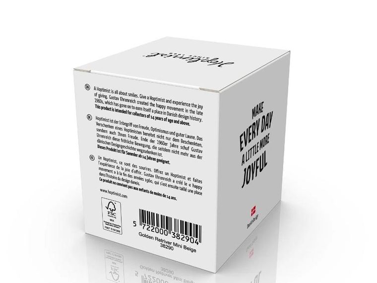 Hoptimist, Retriever XS, figurka, beżowa