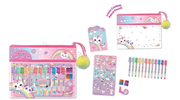 Hot Focus, długopisy żelowe, kotorożec, 12 kolorów