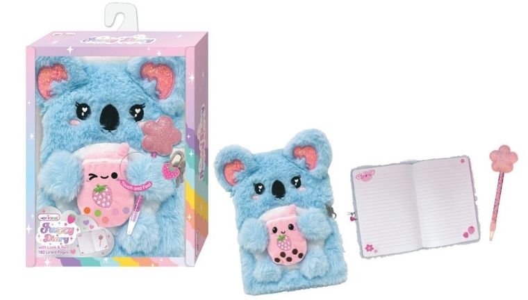 Hot Focus, futrzany pamiętnik z długopisem, koala