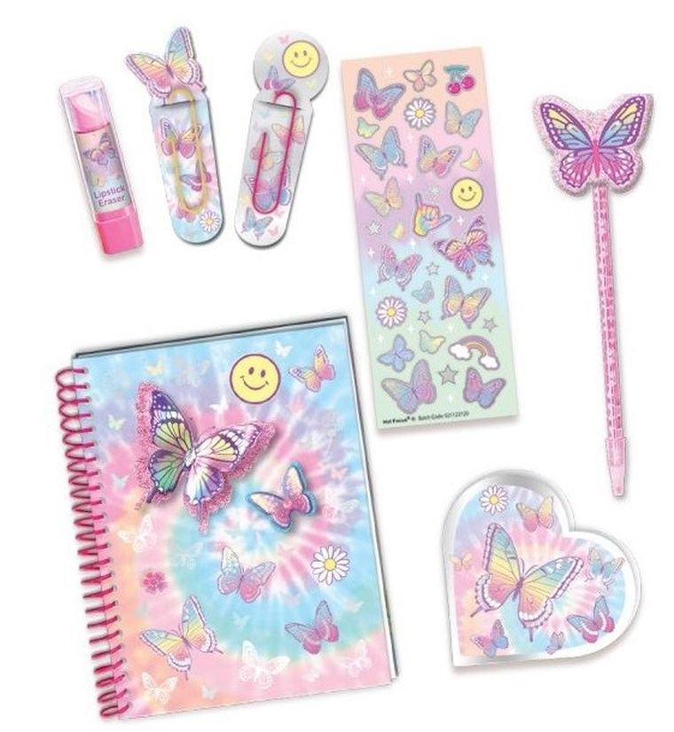 Hot Focus, pamiętnik na spirali z akcesoriami, motylek