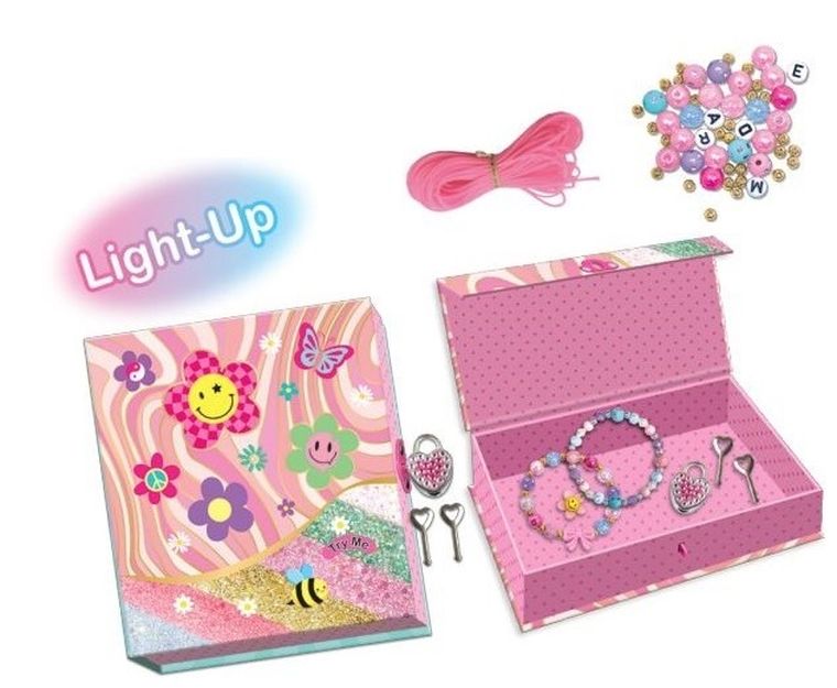 Hot Focus, zestaw do robienia bransoletek, podświetlane pudełko, Buźki
