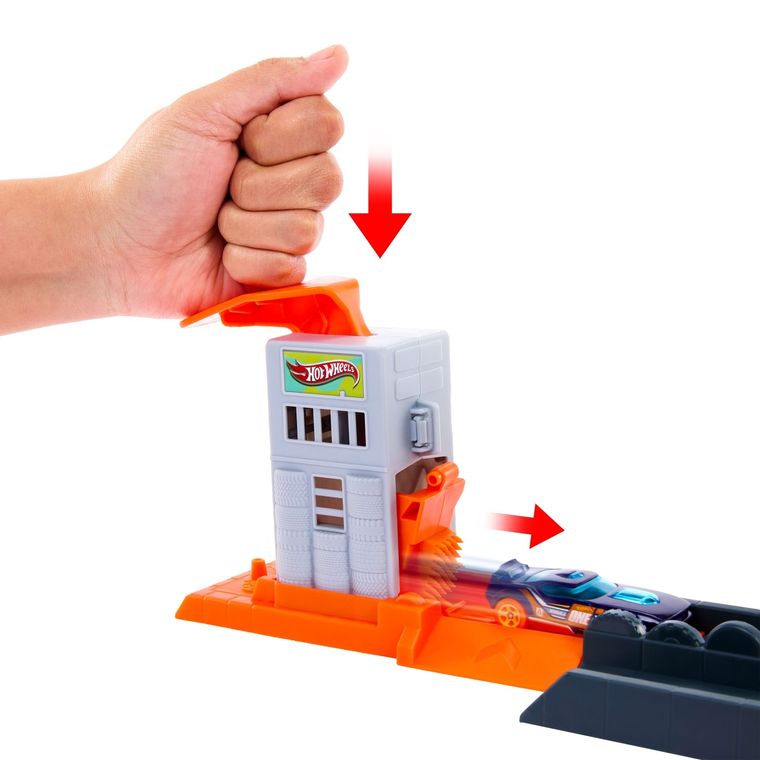 Hot Wheels City, Głodny Goryl, zestaw do zabawy z autem