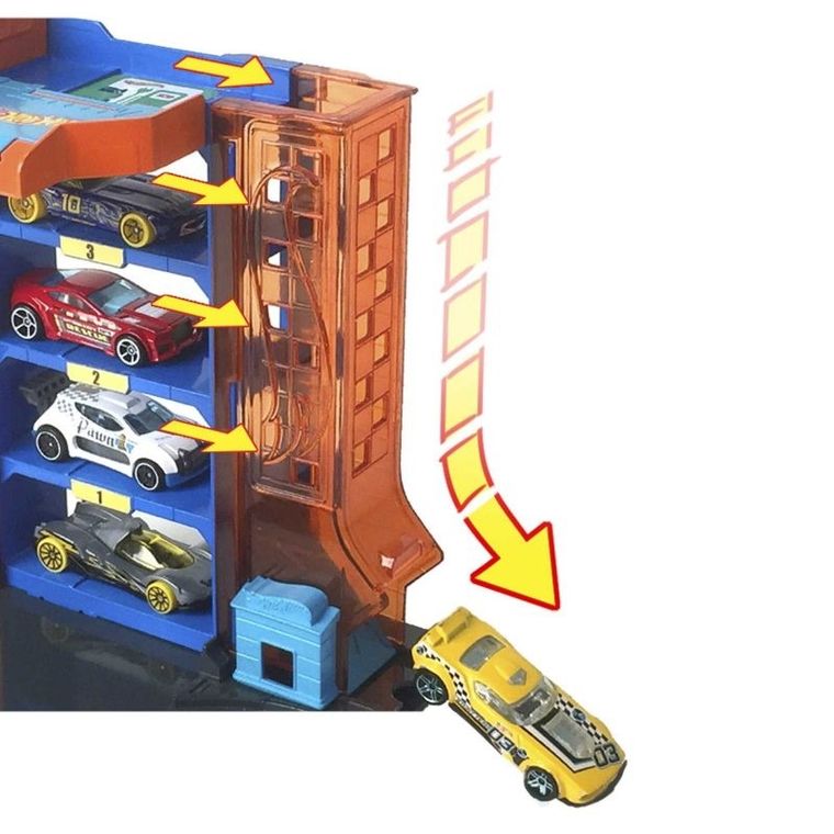 Hot Wheels City, Rajdowy parking, mały zestaw
