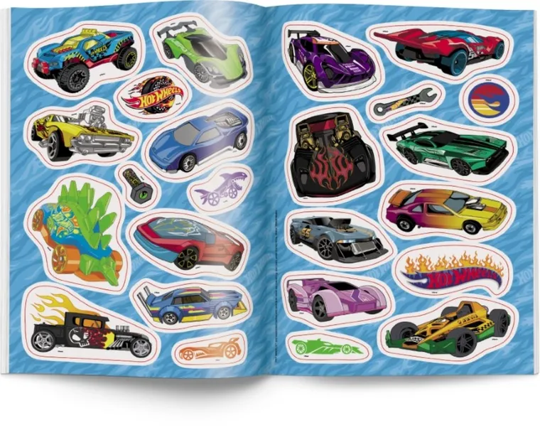 Hot Wheels. Kolorowanka z naklejkami