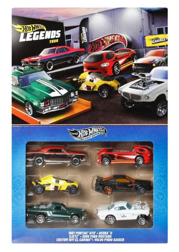 Hot Wheels, Legends, Samochodziki, zestaw 6 autek