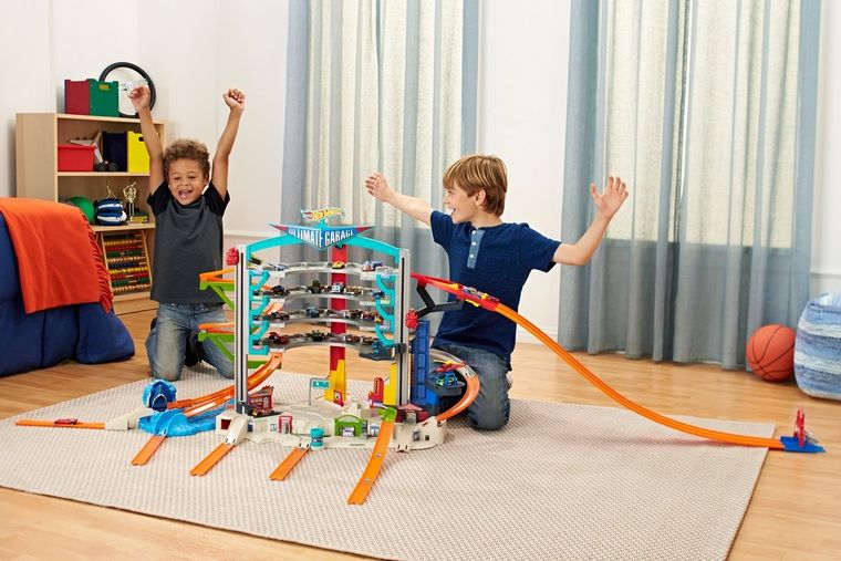 Hot Wheels, Mega Garaż, światła i dźwięki, zestaw z pojazdami