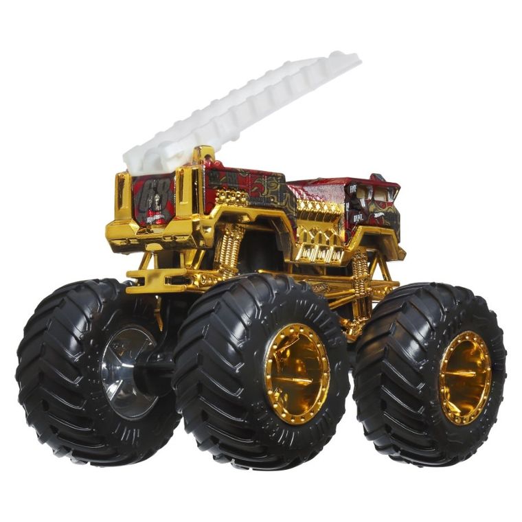 Hot Wheels Monster, Trucks, Bigfoot, 50. rocznica, 5 Alarm, pojazd, JDW00