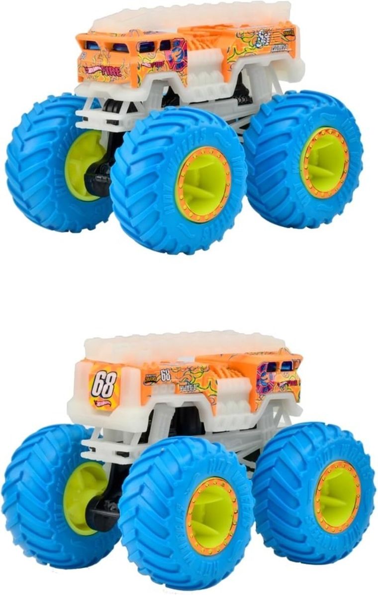 Hot Wheels, Monster Trucks, pojazd świecący, 1 szt.