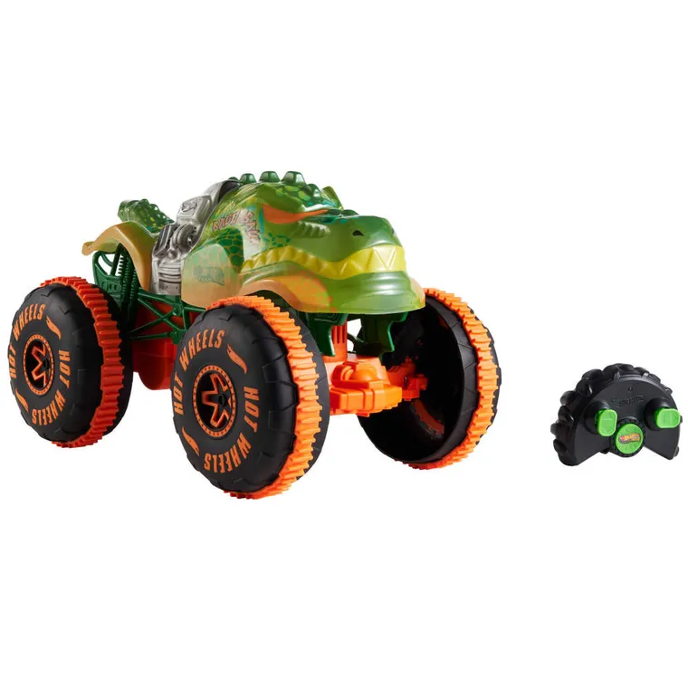 Hot Wheels, Monster Trucks, RC Rageasaur, pojazd zdalnie sterowany, skala 1:15