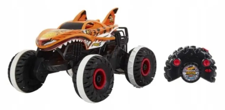 Hot Wheels, Monster Trucks Tiger Shark, pojazd zdalnie sterowany, skala 1:24
