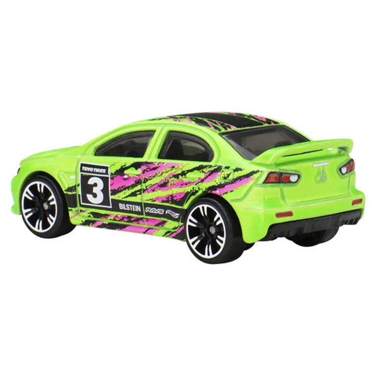 Hot Wheels, Neon Speeders, 2008 Lancer Evolution, pojazd, 1:64, JCB02