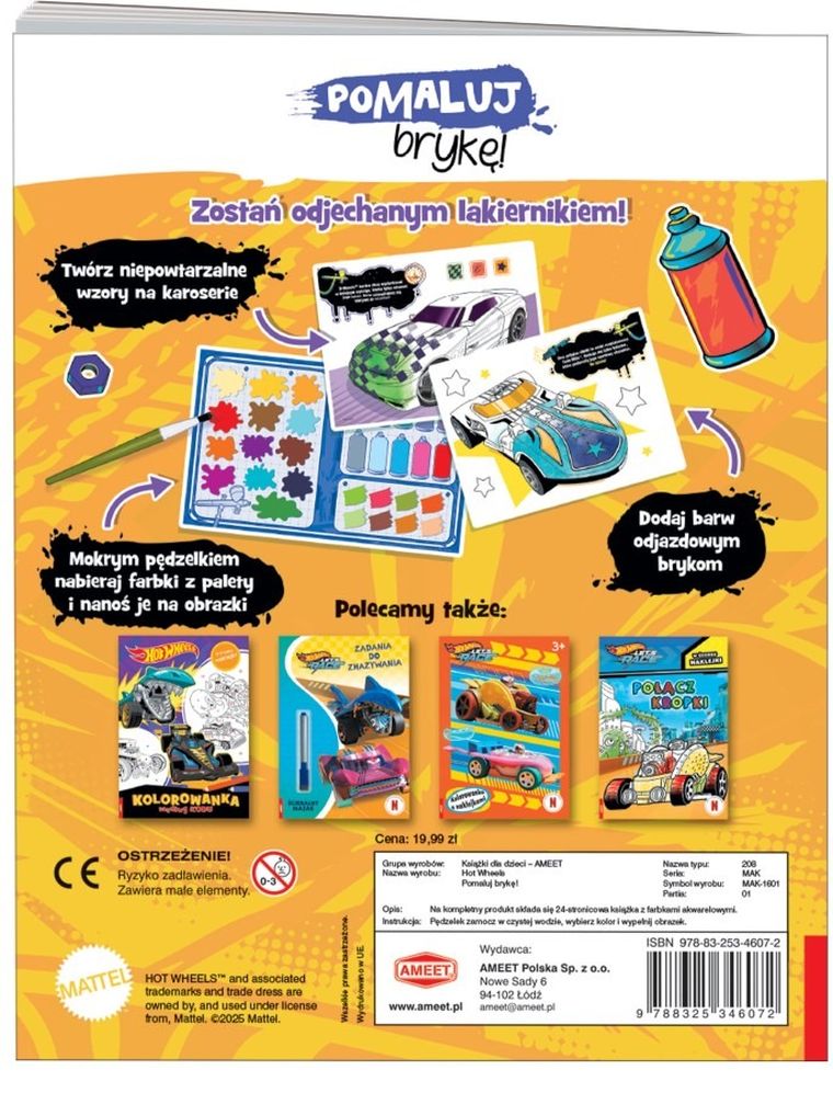 Hot Wheels. Pomaluj brykę!