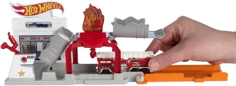 Hot Wheels, Pożar na stacji, zestaw do zabawy