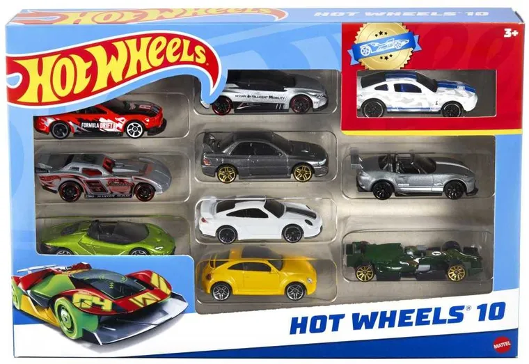 Hot Wheels, zestaw 10 autek - smyk.com
