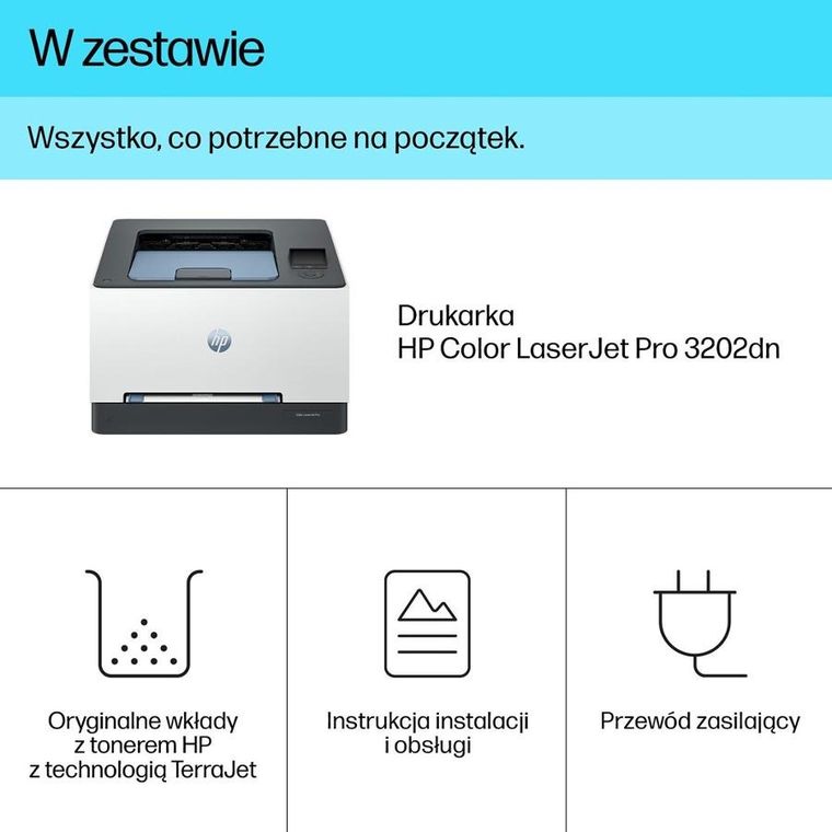 HP, Color LaserJet Pro 3202dn, drukarka