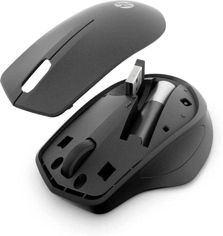 HP, Mysz, 280 Silent Wireless Mouse Bezprzewodowa, czarna, 19u64aa