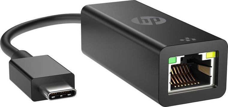 HP, przejściówka, USB-C to RJ45, adapter, G2, czarna, 4Z534AA