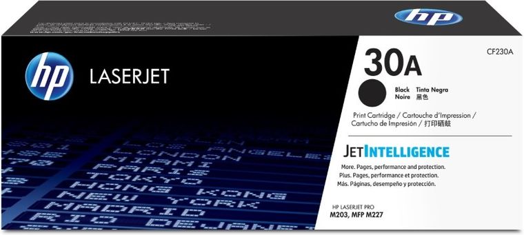 HP, toner do drukarki, CF230A, oryginał HP30A 30A, 1600 stron, czarny