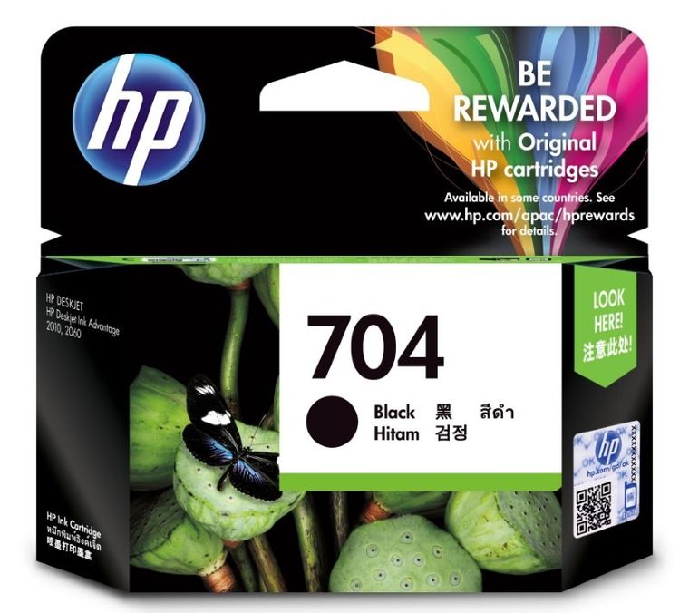 HP, tusz do drukarki, HP CN692AE, oryginał HP704 HP 704, 6 ml, czarny
