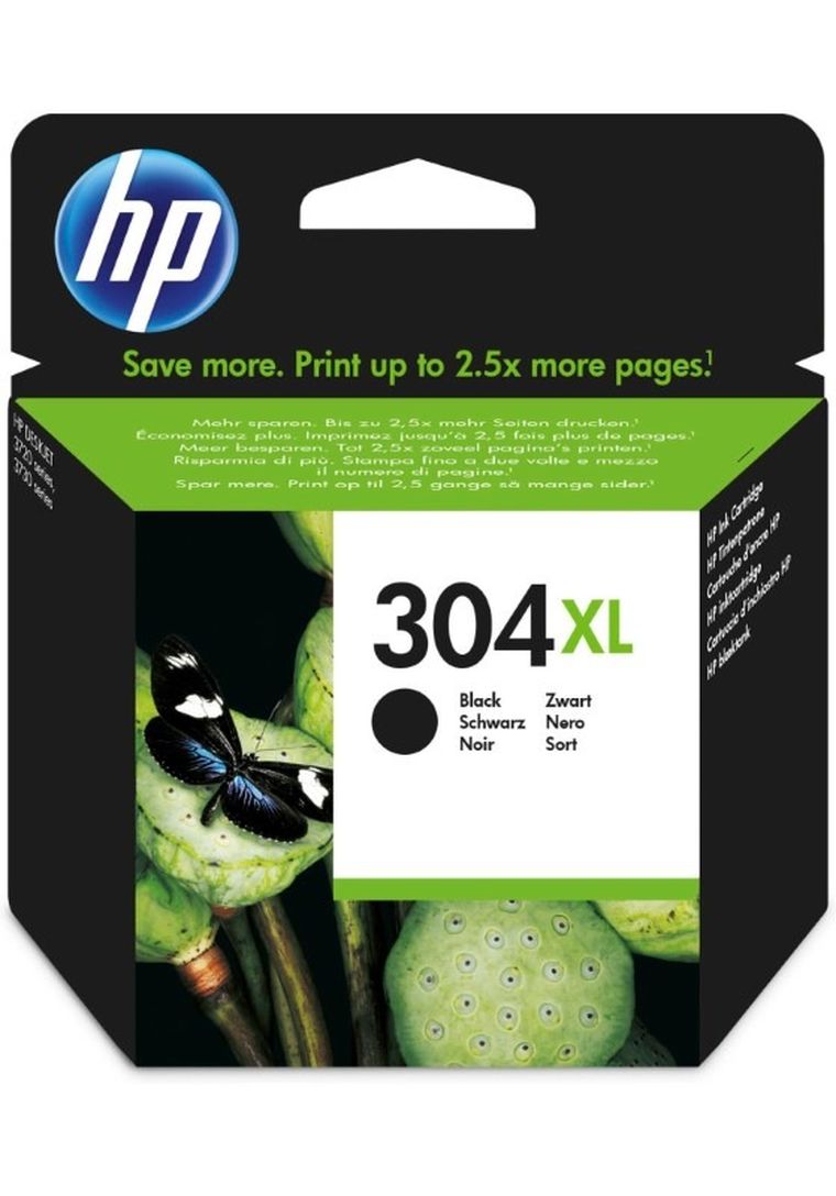 HP, tusz do drukarki, HP N9K08AE, oryginał HP304XL HP 304XL, czarny
