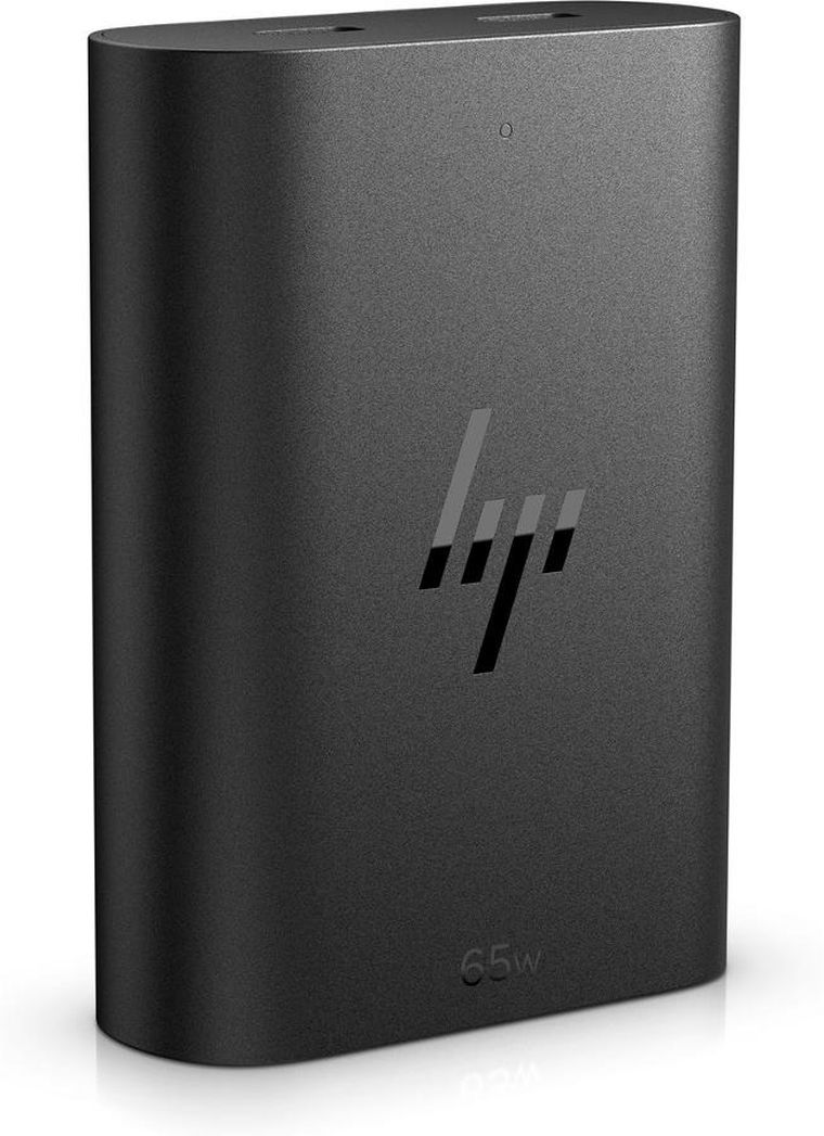 HP, zasilacz sieciowy 65W Gan USB-C, czarny