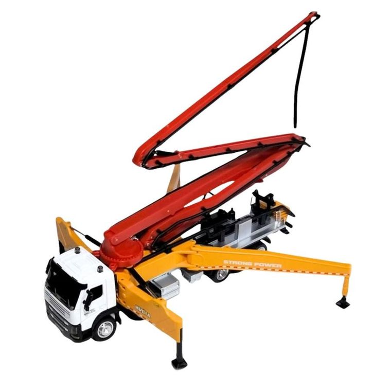 Huina, ciężarówka z dźwigiem, pojazd budowlany, zdalnie sterowany, 1:18