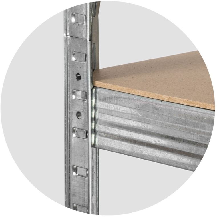 Humberg, regał metalowy, magazynowy, 2w1, 180-100-50 cm, 875 kg
