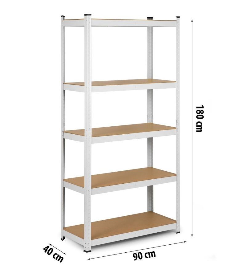 Humberg, regał metalowy, magazynowy, 2w1, 180-90-40 cm, 875 kg
