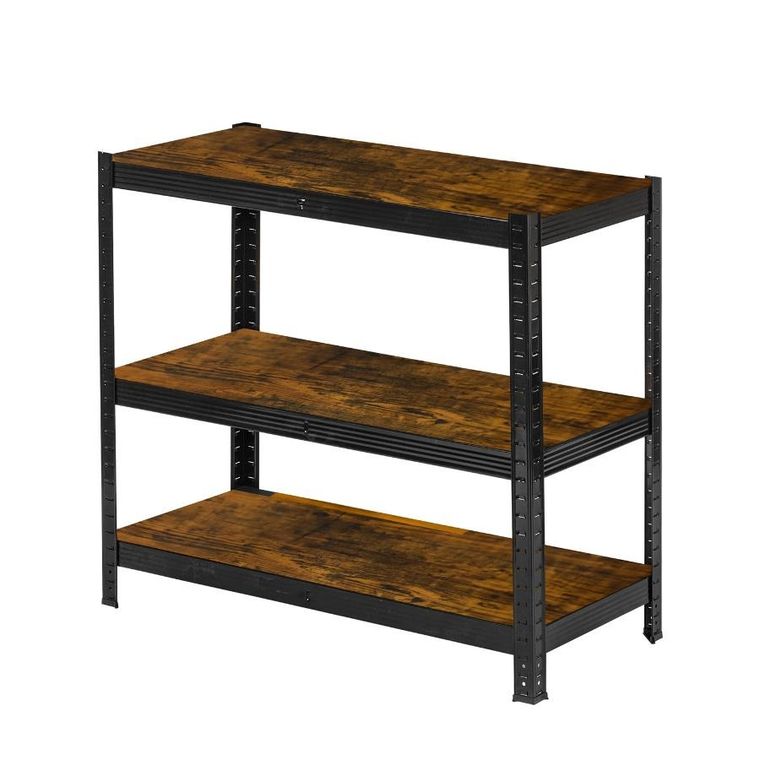 Humberg, regał metalowy magazynowy, czarny, 180-90-40 cm