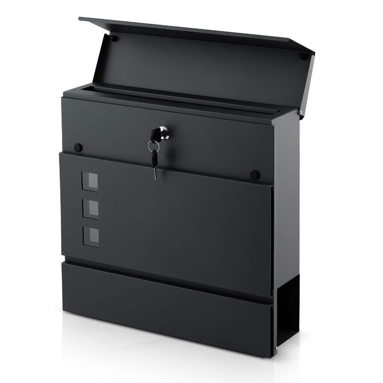 Humberg, skrzynka na listy, antracyt, 37-37-10,5 cm, HM-863