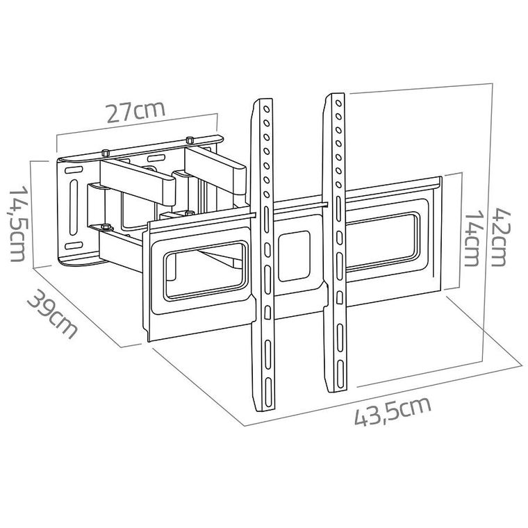 Humberg, uchwyt do telewizora, 32-80 cali, 70 kg