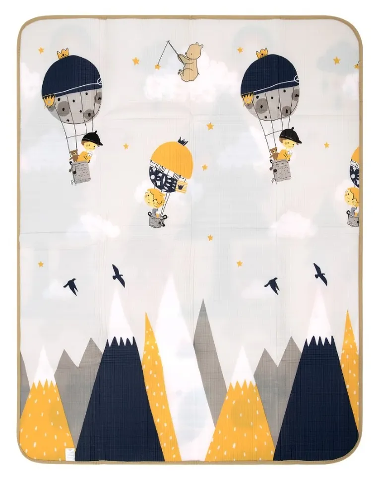 Humbi, dwustronna mata edukacyjna z pianki EPE, zwierzęta leśne, 150-180 cm