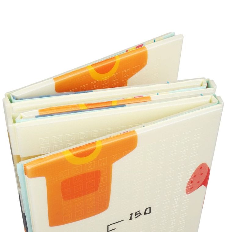 Humbi, dwustronna składana mata edukacyjna z pianki, 200-180-1 cm