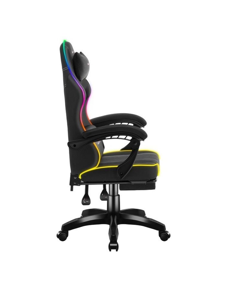 Huzaro, Force, 3.7, fotel gamingowy, RGB, Black