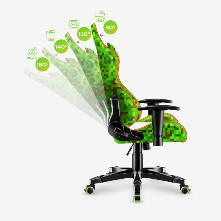 Huzaro, Ranger 6.0, fotel gamingowy dla dziecka, White Pixel