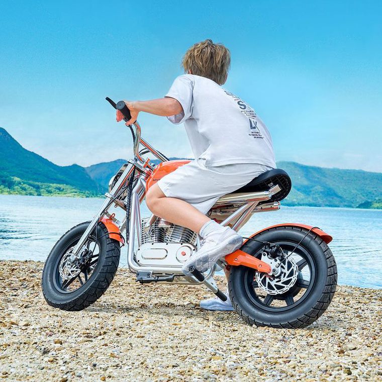 Hyper Gogo, S9, Motocykl, pojazd na akumulator, pomarańczowy