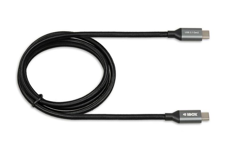 Ibox, kabel USB Typu C - USB Typu C, 1m, czarny