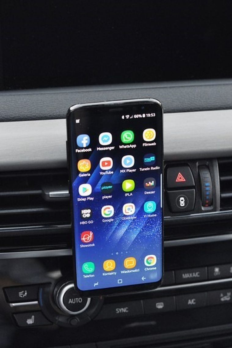 iBox, uchwyt elastyczny na telefon, czarny, ICH8